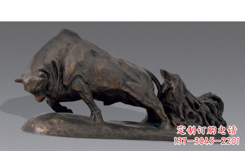 广西广场耕地牛动物铜雕