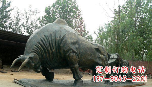 广西广场耕地牛铜牛铜雕
