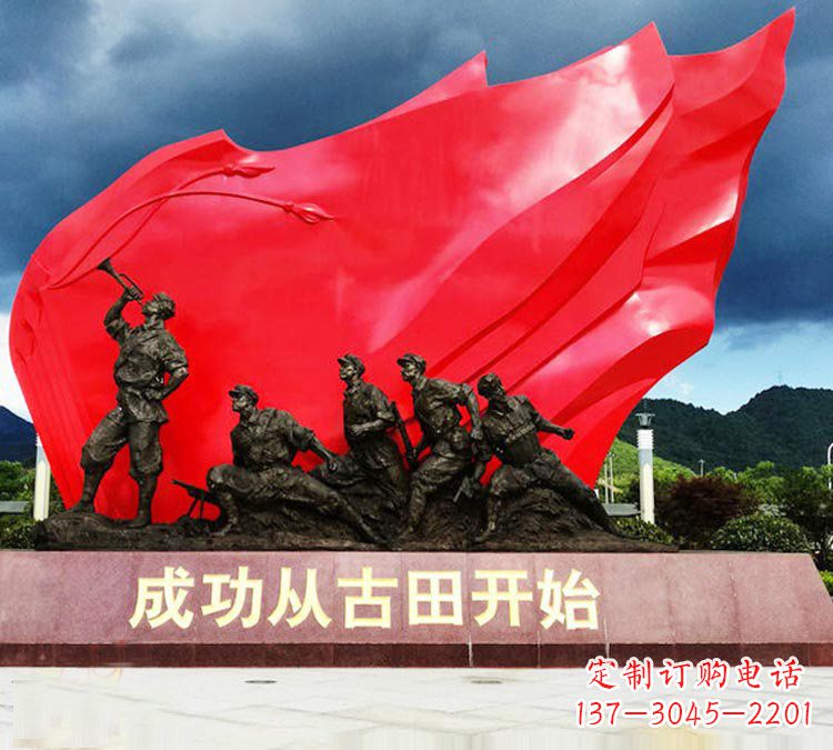 广西专业打造精美战士铜雕
