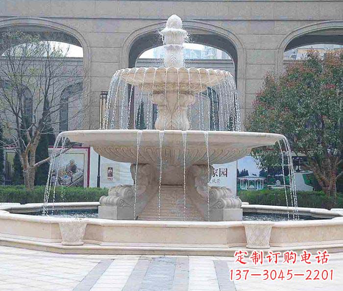 广西广场景观大型喷泉石雕