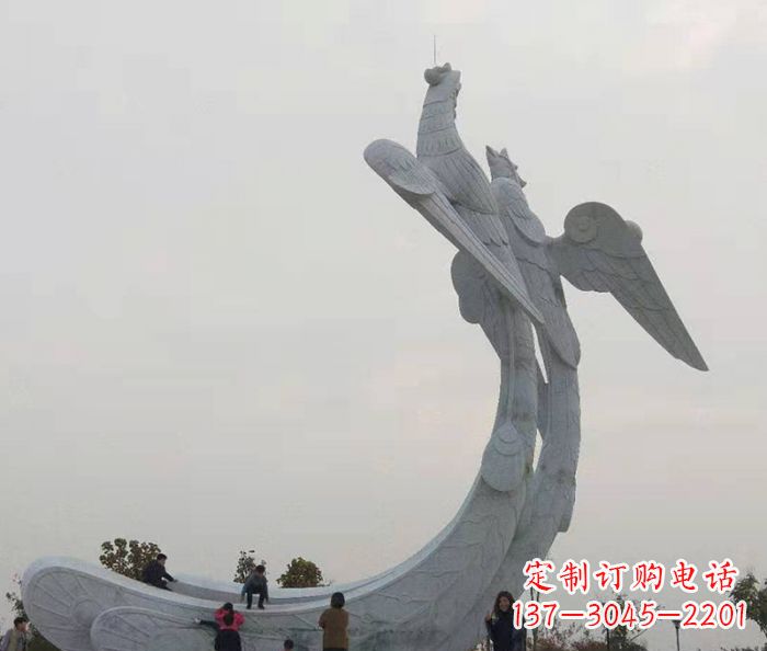 广西中领雕塑:凤凰石雕,精美瑰丽的艺术品
