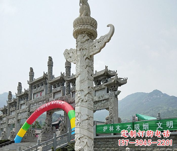 广西中领雕塑汉白玉华表石雕--专业的定制雕塑制作服务