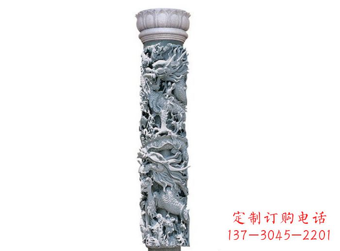 广西中国风龙柱石雕:传承传统文化