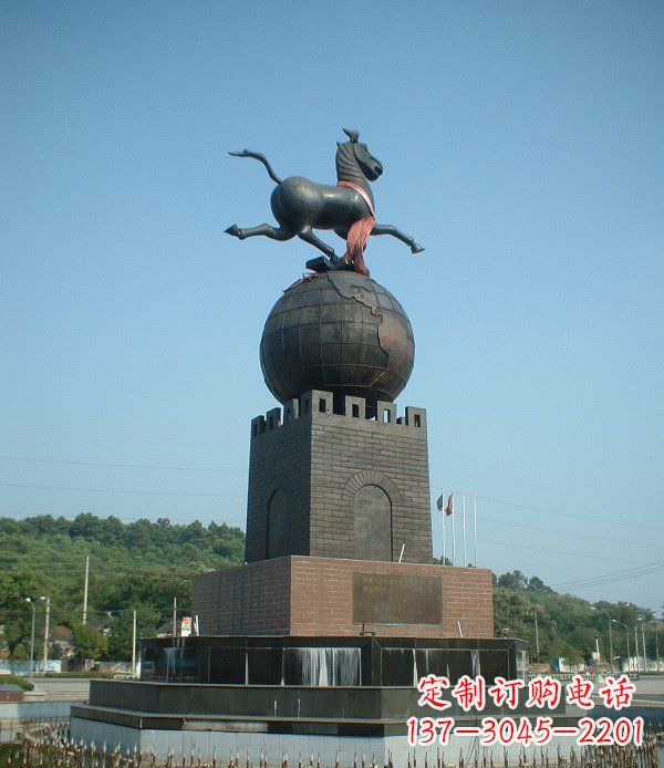 广西地球城市景观铜雕,永恒传承着历史记忆
