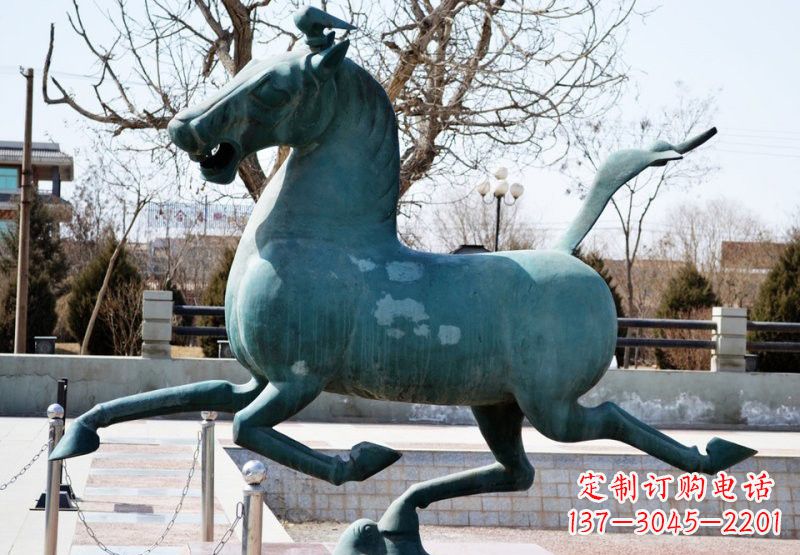 广西艺术品马踏飞燕铜雕塑