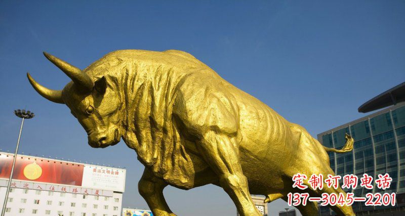 广西广场牛动物铜雕