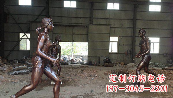 广西专为你而立!雕刻优雅女生铜雕