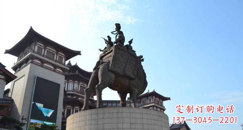广西古典经典,丝绸柔情骆驼雕塑