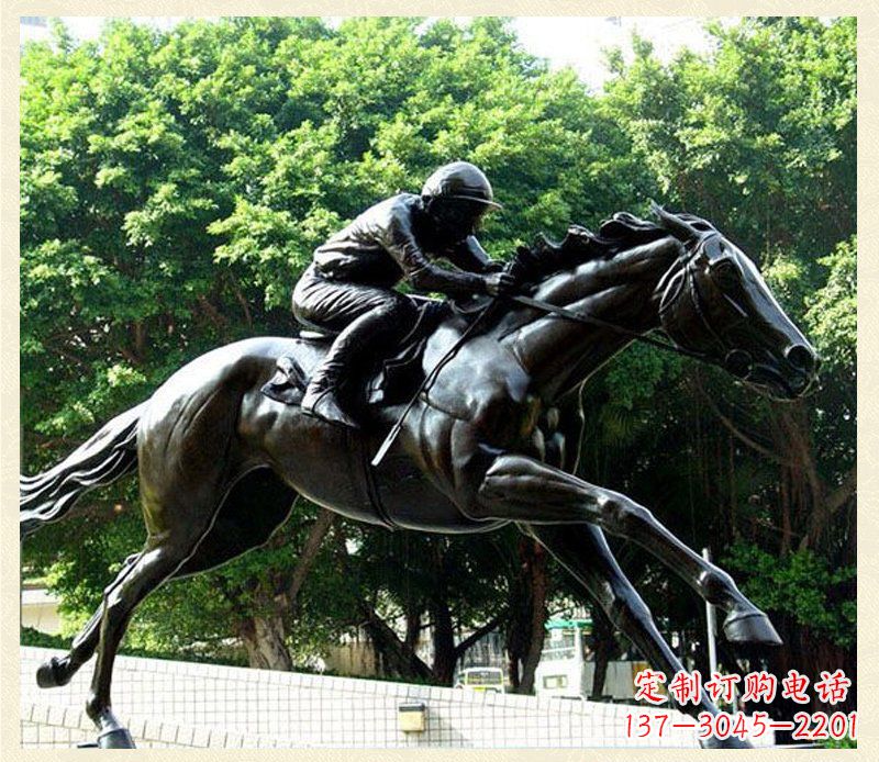 广西精致骑马铜雕,把自然艺术带入生活