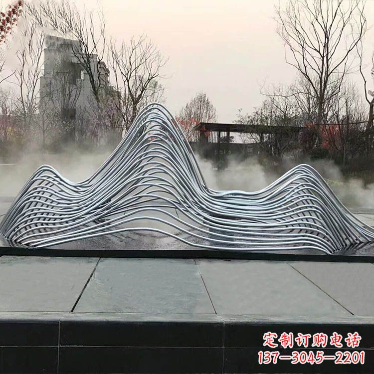 广西专业定制不锈钢假山雕塑