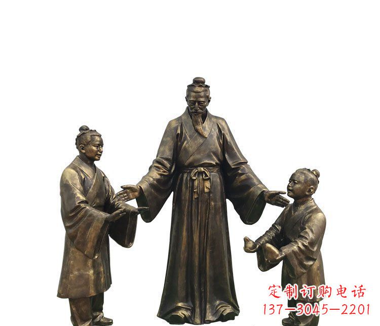 广西精美铜雕孔融雕塑,温柔释放你的情怀