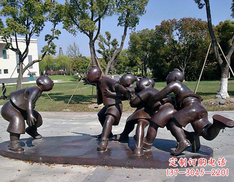 广西中领雕塑老鹰抓小鸡铜雕塑