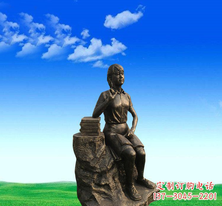广西展现美丽的美女雕塑