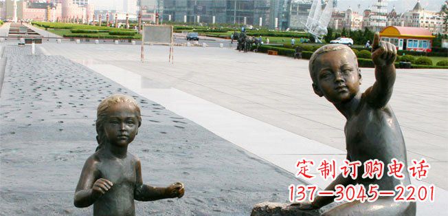 广西为您的广场增添童真热情,小孩雕塑定制