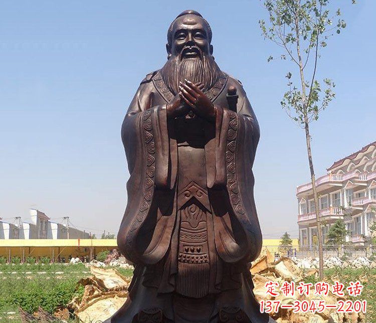 广西精美的纪念孔子雕像,珍藏中华文化精髓