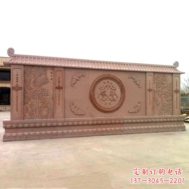 广西广场影壁石雕