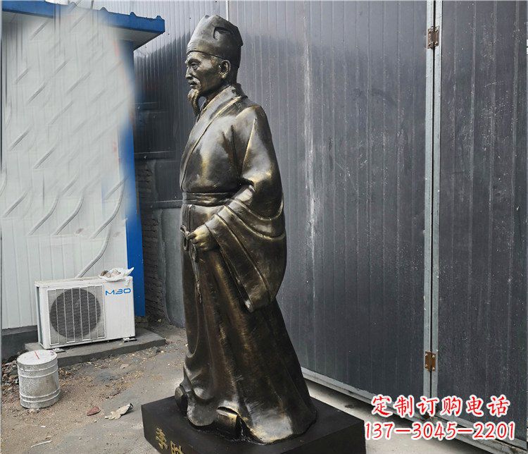 广西铸铜李时珍医学家雕塑,致敬伟大的医学先驱