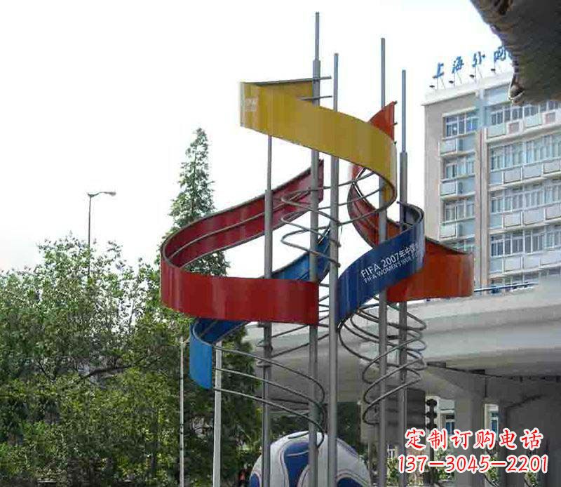 广西精美的不锈钢足球雕塑