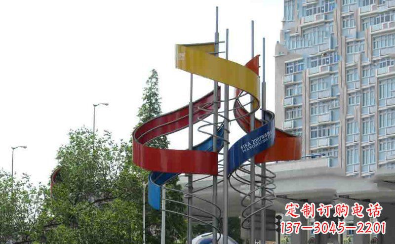 广西中领雕塑:不锈钢足球雕塑