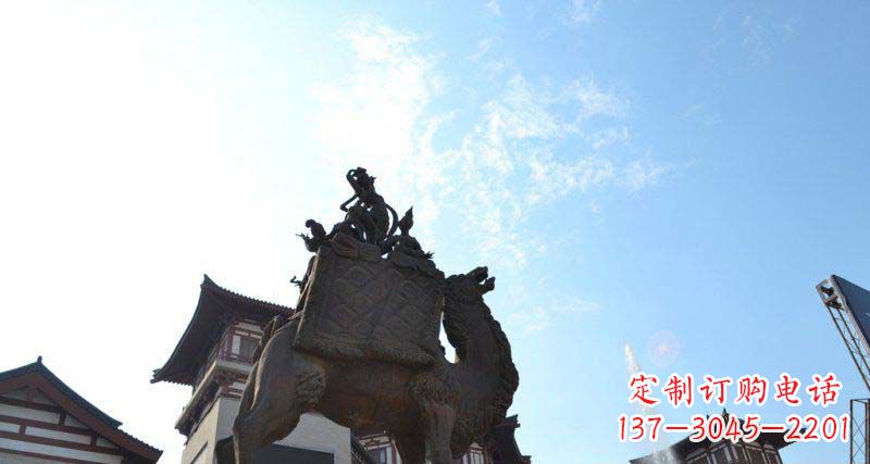 广西山高水长的传说——大型骆驼景观铜雕