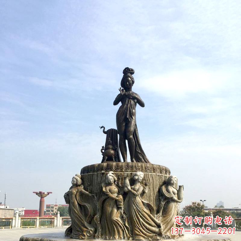 广西贵妃出浴景观雕塑-城市园林历史人物中国古代四大美女大象