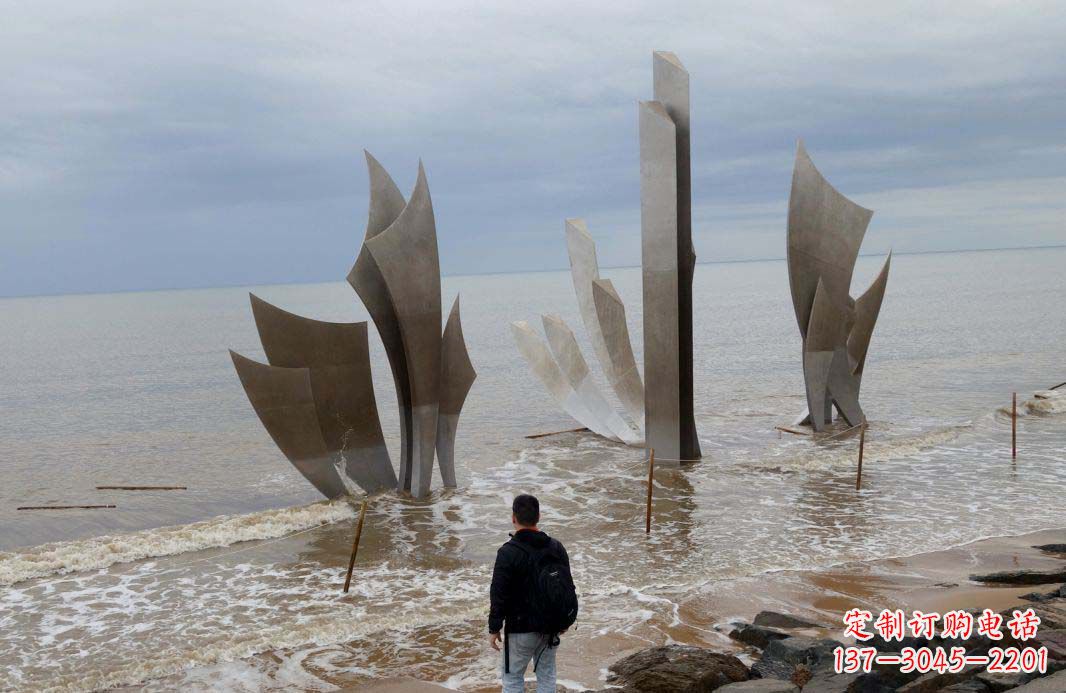 广西海洋船帆雕塑——送给宁静海滩的时刻