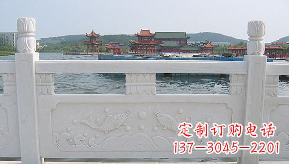 广西海边汉白玉栏板雕塑