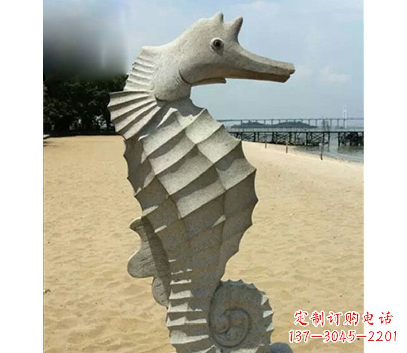 广西海马雕塑,海边景观装饰精美雕刻