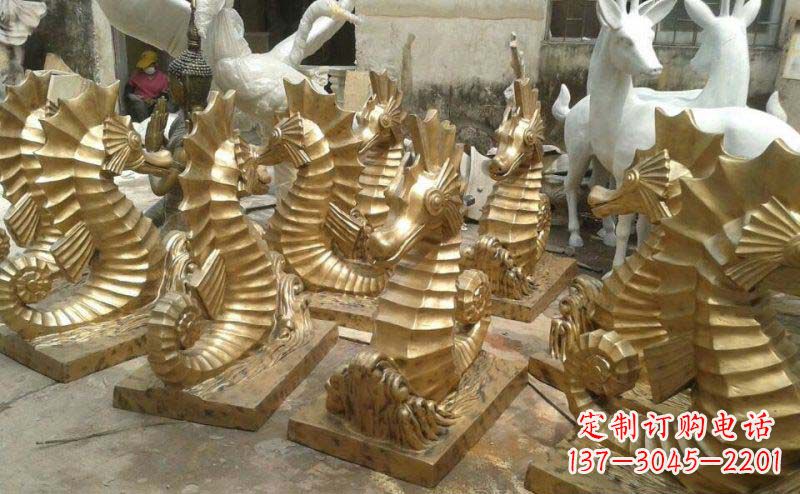 广西精美的海马动物铜雕,为您带来精致的审美享受