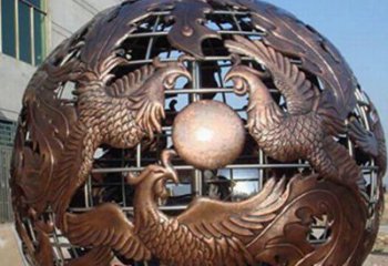 广西中领雕塑定制经典龙凤雕塑；