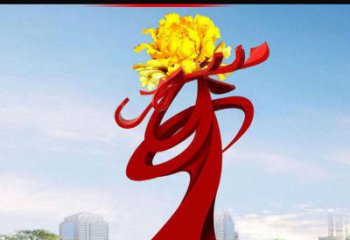 广西欣赏静谧的雕塑之美：不锈钢牡丹花雕塑