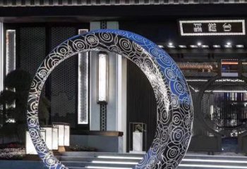 广西精致圆环喷泉雕塑陪伴你的绿色城市