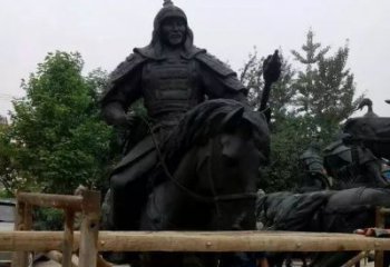 广西浪漫古将骑马铜雕，让您感受古代将军的风采！