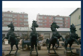 广西中领雕塑推出的优雅动物铜雕飞马，以其出色…