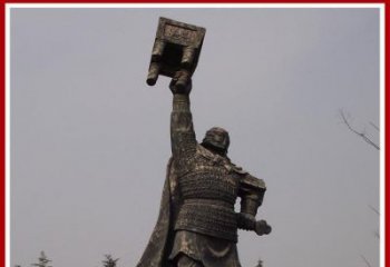 广西铜雕威武将军雕塑，雕刻极致端庄风采