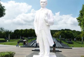 广西爱迪生公园广场世界名人石雕塑
