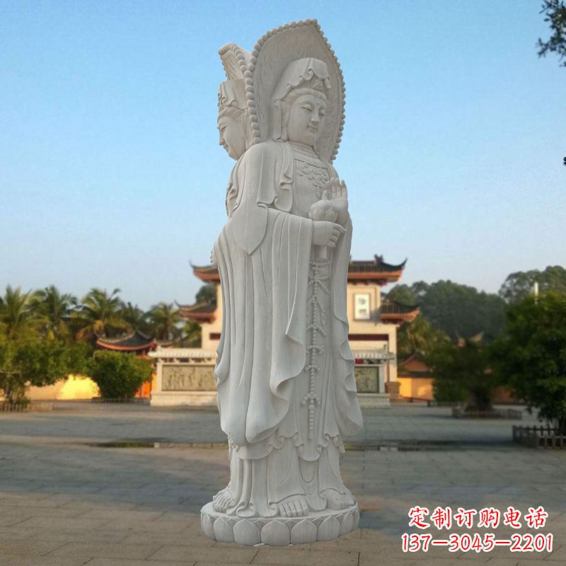 广西三面观音塑像,让你的生活充满智慧和祥和
