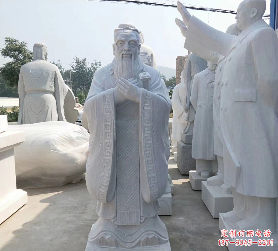 广西中领雕塑——校园孔子雕塑