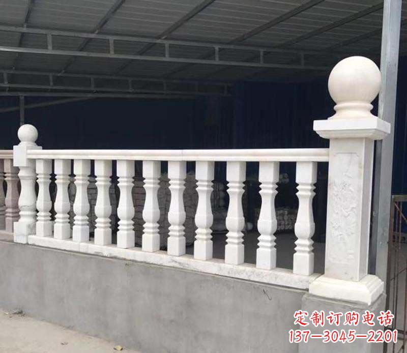 广西中领雕塑,汉白玉栏杆景观雕塑定制