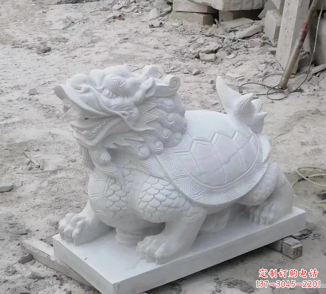 广西汉白玉精美动物雕塑