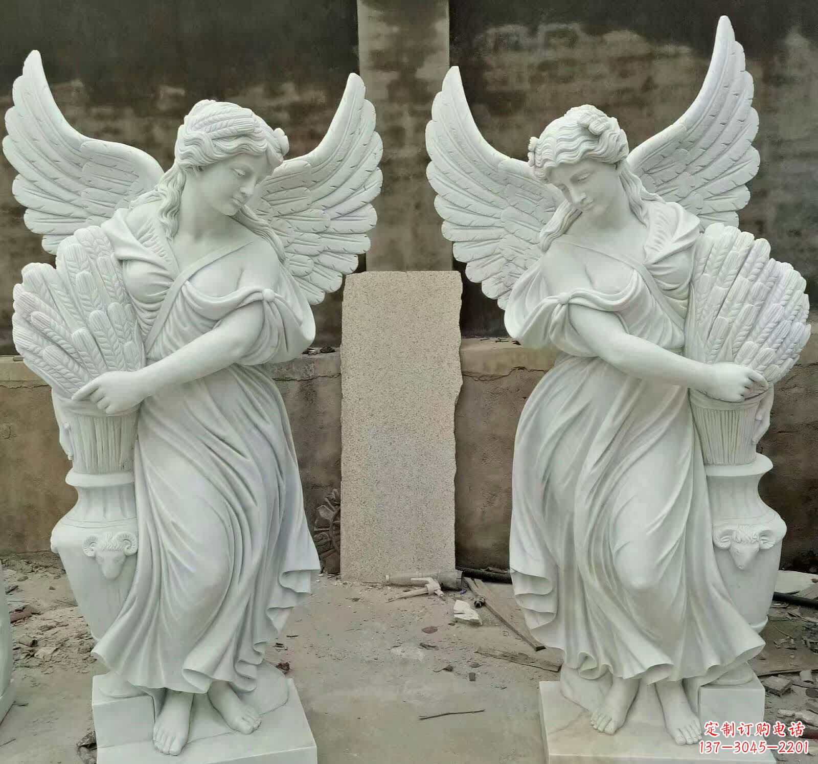 广西汉白玉女神雕塑