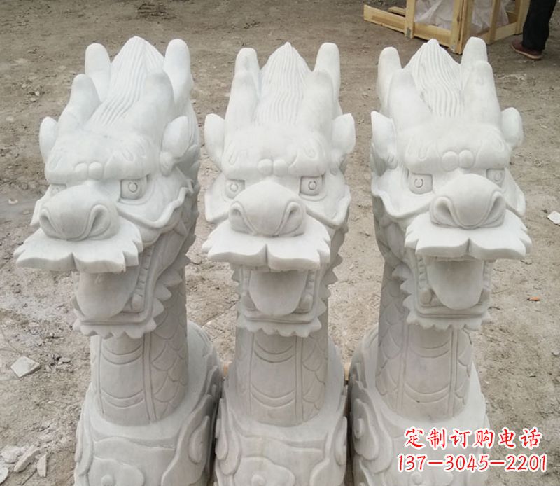 广西中领雕塑独特的玉喷水龙雕