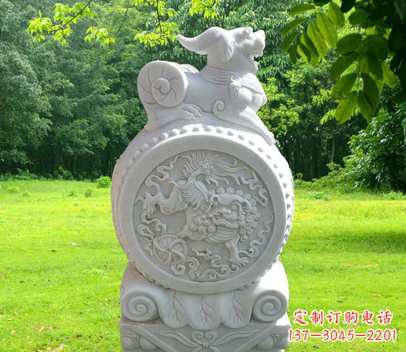 广西中领雕塑貔貅抱鼓石雕塑