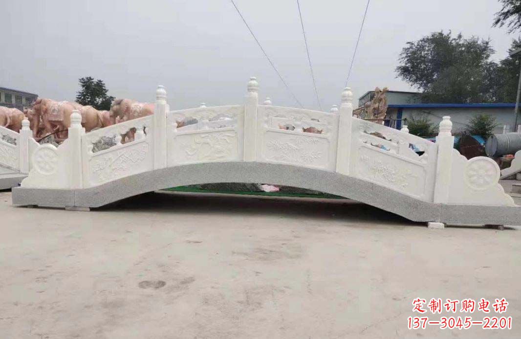 广西汉白玉石桥雕刻,高雅与和谐的完美结合
