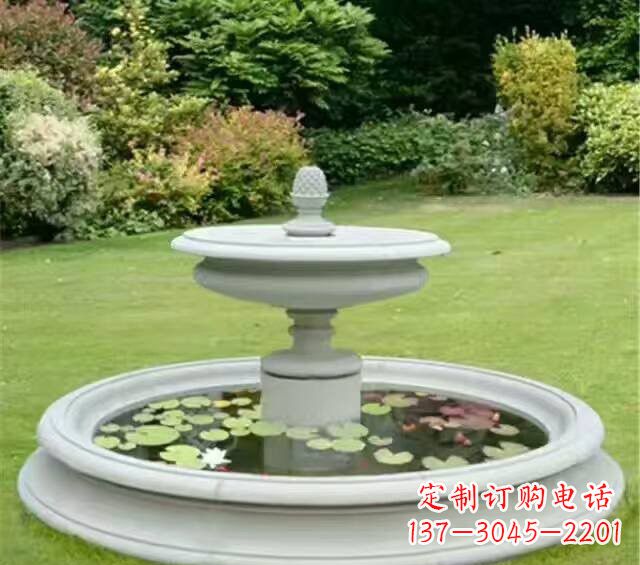 广西紫罗兰汉白玉喷泉雕塑