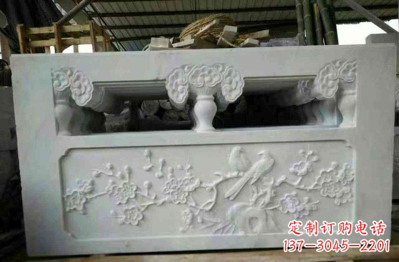 广西精美汉白玉浮雕栏板雕塑