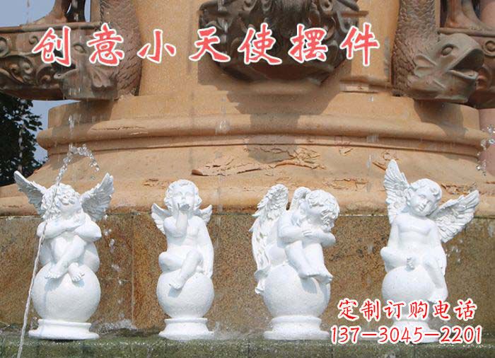 广西中领雕塑:汉白玉小天使雕塑