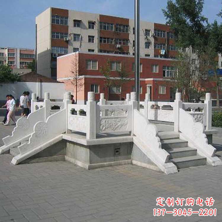 广西汉白玉学校升旗台雕塑
