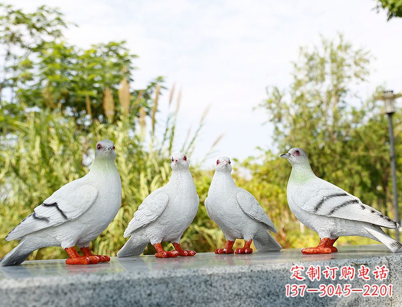 广西中领雕塑-象征和平的标志之鸽