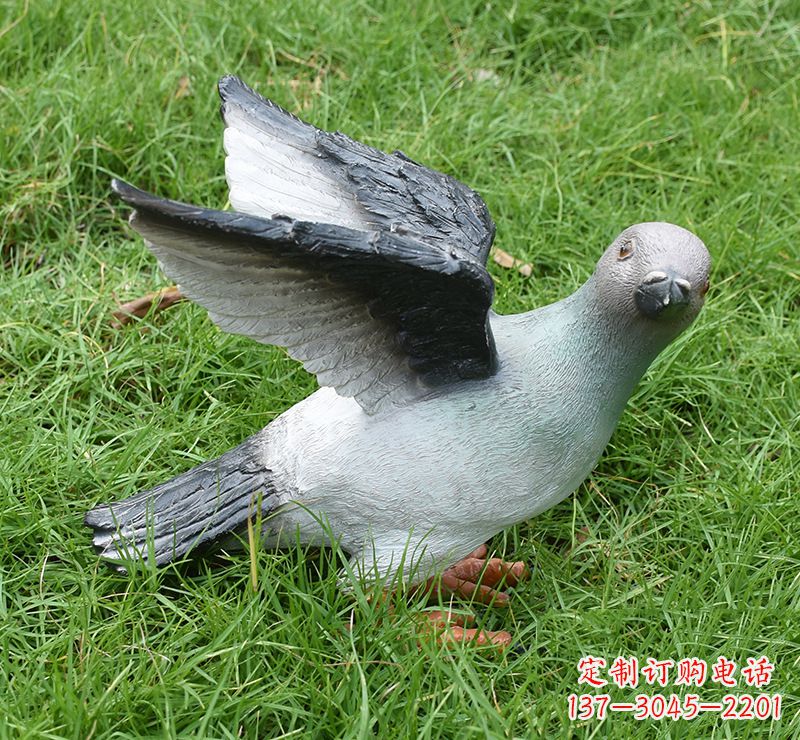 广西和平鸽雕塑:宣告世人的爱与和平